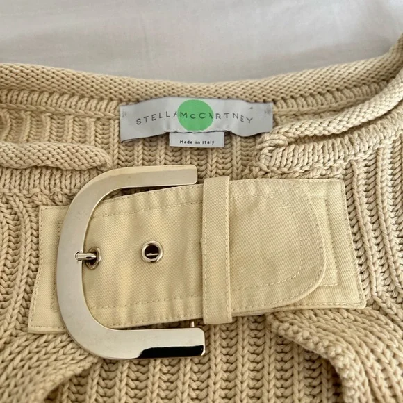 Cream sweater and cardigan